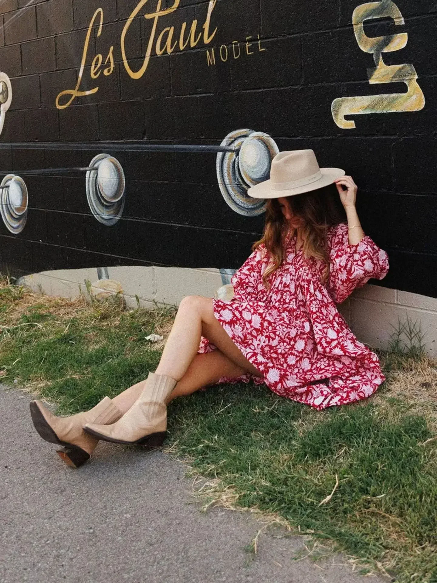 Bohemian Retro Loose Fit Printed Frock Middle Sleeve Floral Casual Mini Elegant - Image 8