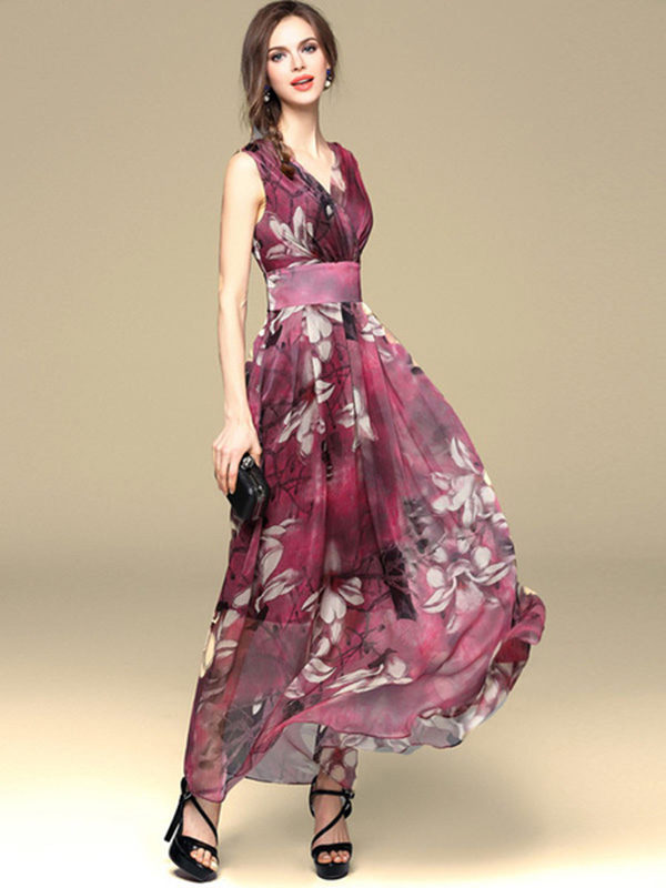 maxi floral summer dresses