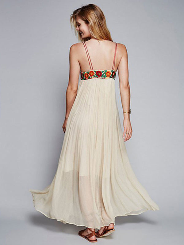 chiffon maxi dress