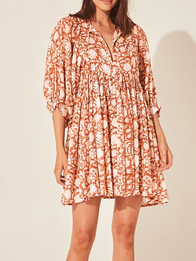  Day Dresses for Women Summer Print Ladies Women Floral