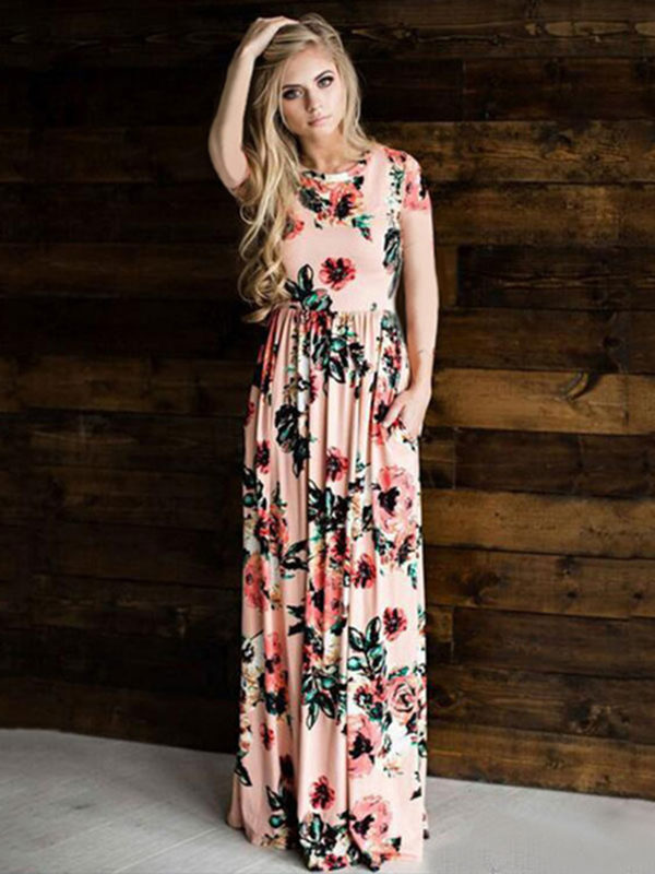 women's maxi dresses with sleeves