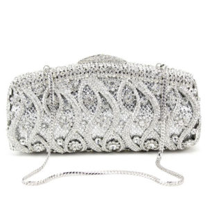 Wedding Clutch Handbags Glitter Bridal Purses Chain Strap Luxurious Prom Evening Bags