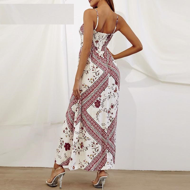 Women Spaghetti Strap Split Sexy Long Dress - TD Mercado