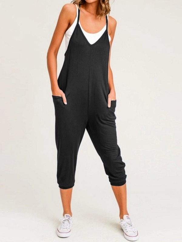 women's spaghetti strap jumpsuit