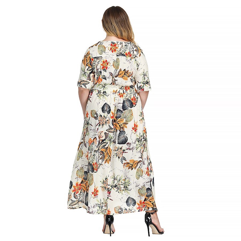 Elegant Boho Plus Size Maxi Dress - TD Mercado