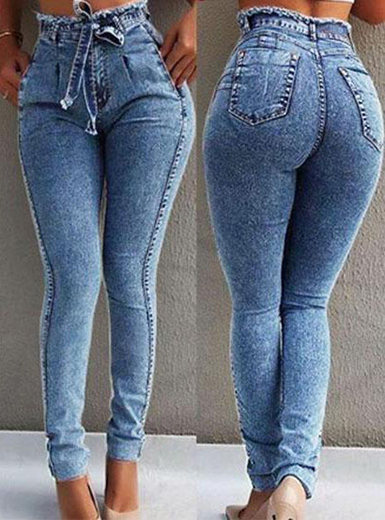 Women Retro-Look High Waisted Jeans - TD Mercado