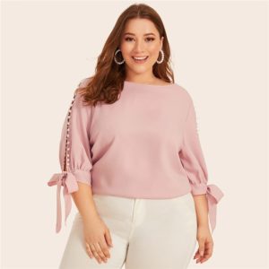 plus size office blouses
