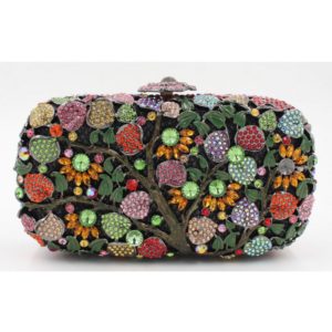 Floral Style Crystal Day Clutches