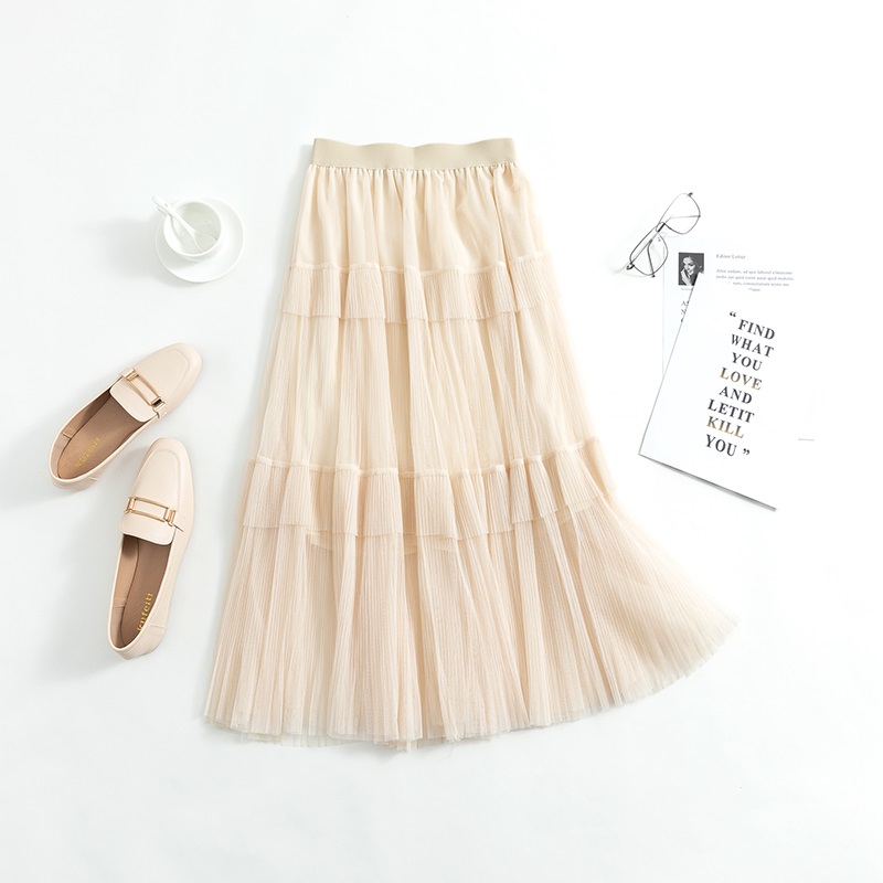 Vintage Long Mesh Layered Skirts - TD Mercado