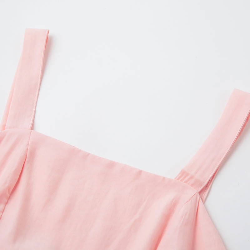 Spaghetti Strap Lace Up Bow Casual Party Dress - Image 11