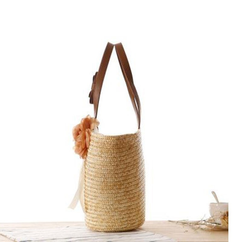 Two Beautiful Flowers Design High-Quality Beach Handbags - Image 3