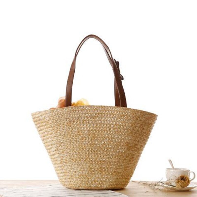 Two Beautiful Flowers Design High-Quality Beach Handbags - Image 4