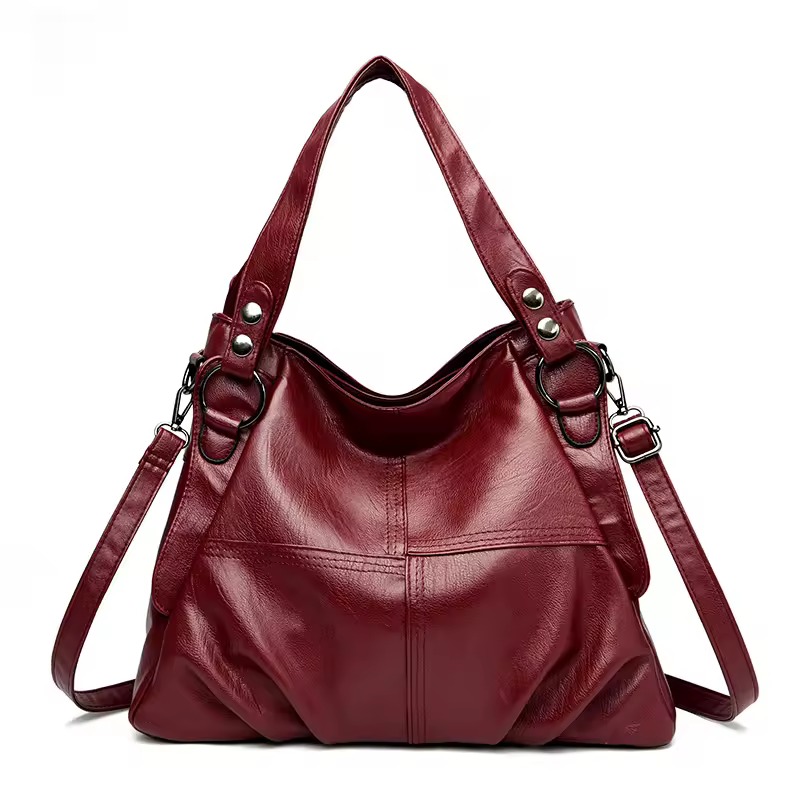 Genuine Leather Designer Big Tote Luxury Shoulder Bag - Image 7