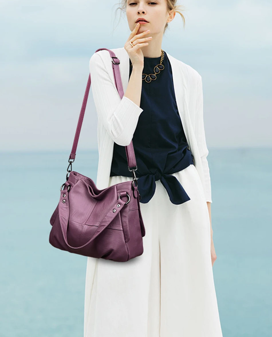 Genuine Leather Designer Big Tote Luxury Shoulder Bag - Image 4