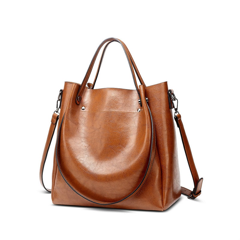 Leather Totes Fashion and Simple Style Large Capacity Crossbody Bag