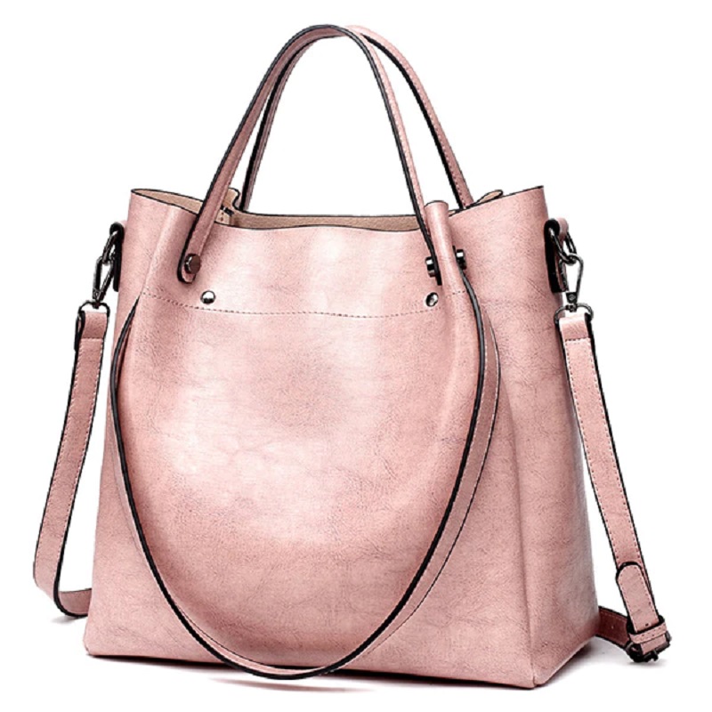 Leather Totes Fashion and Simple Style Large Capacity Crossbody Bag - Image 9