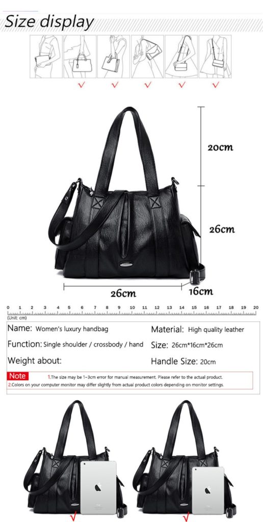Luxury Retro Tote Designer Leather Crossbody Bags - TD Mercado