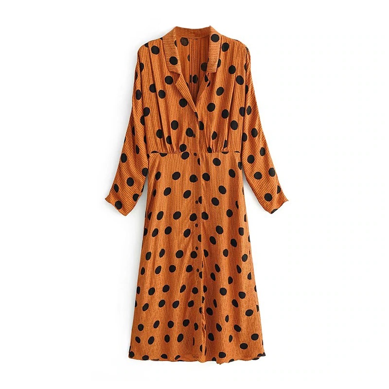 Sexy Embroidery Polka Dot Midi Dress - Image 2