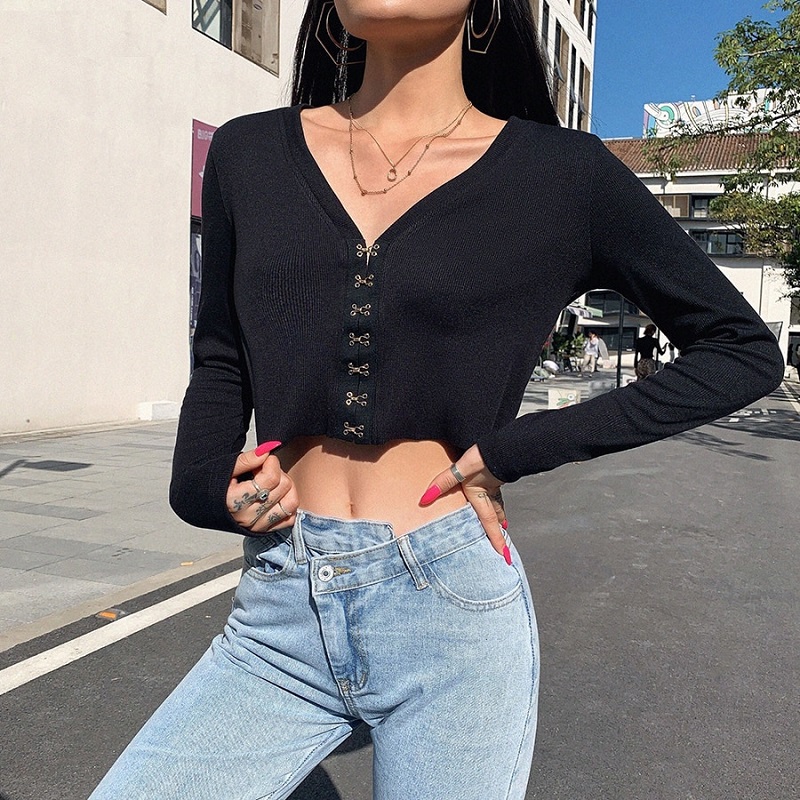Sexy fashion casual slim streetwear top - Image 3