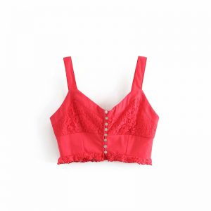 Bohemian sleeveless tank vest crop tops