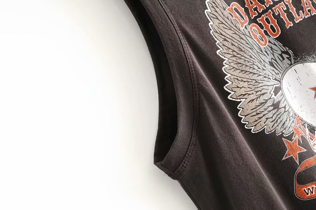 Boho chic fashion sleeveless cartoon print tank tops - Image 14