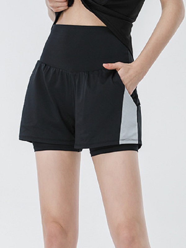 Breathable High Waist Security Yoga Shorts - Image 6