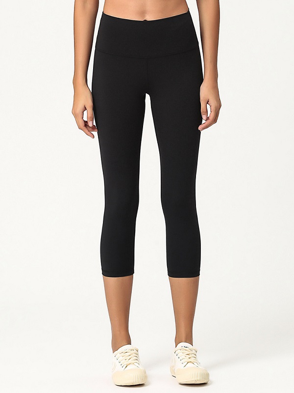 Solid Color Skinny Cropped Legging For Yoga - Image 12