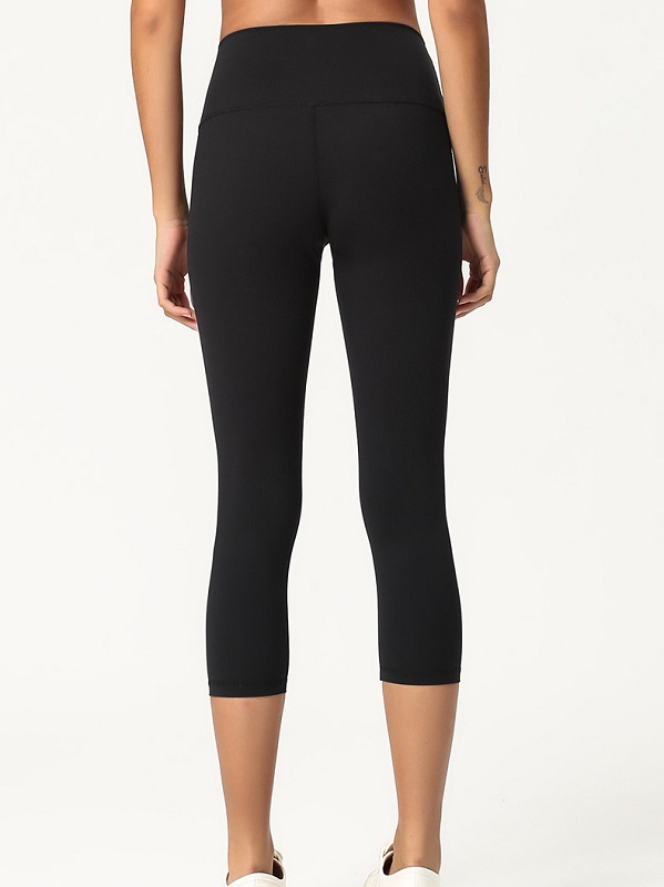 Solid Color Skinny Cropped Legging For Yoga - Image 13