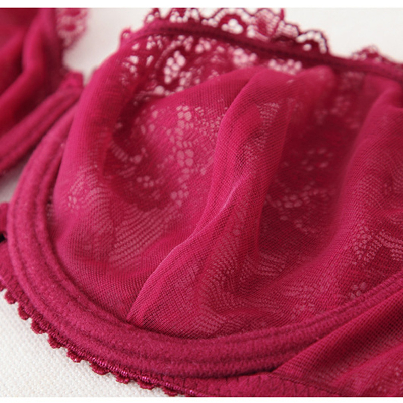 Lace Sexy Solid Bra & Brief Sets - Image 8