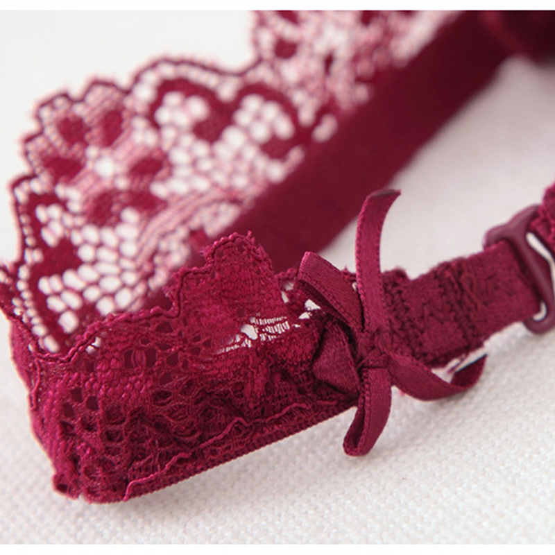 Lace Sexy Solid Bra & Brief Sets - Image 9