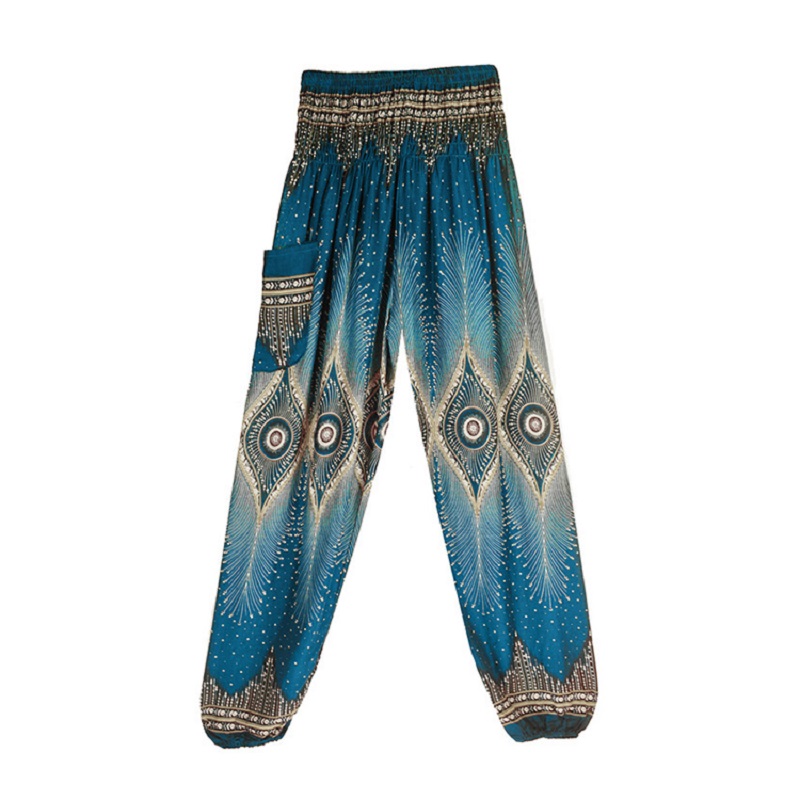 National Print High Waist Lantern Yoga Pants - Image 17