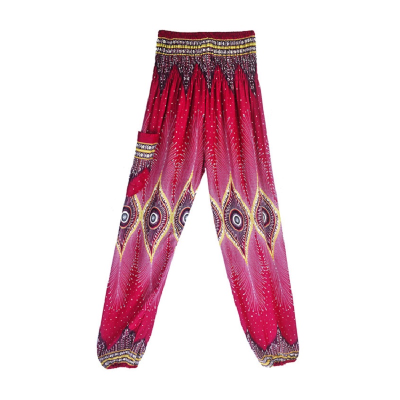 National Print High Waist Lantern Yoga Pants - Image 18