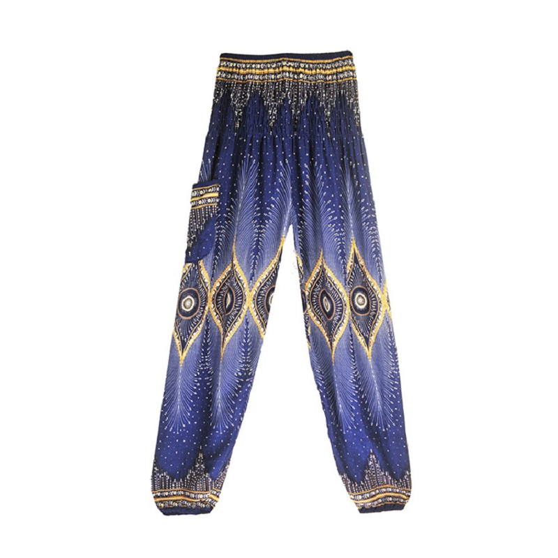 National Print High Waist Lantern Yoga Pants - Image 19