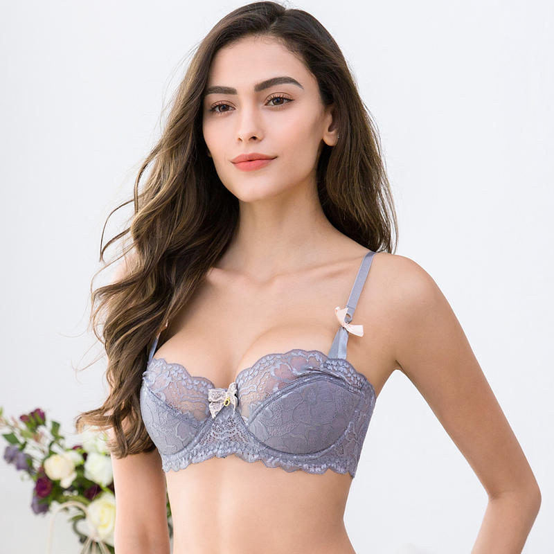  XMSM Thin Bras for Women Underwire Push Up Sexy Lace
