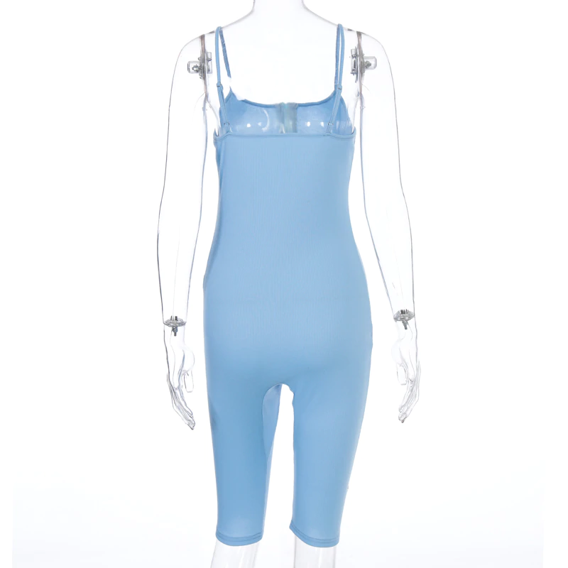 Sleeveless Zipped Sexy Bodycon Playsuit - Image 32