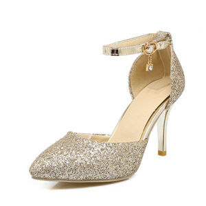 Sparkle Heels - Pointed Toes / Ankle Straps