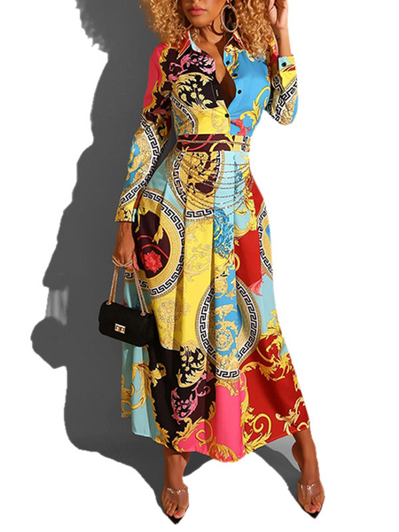 Tribal Print African Maxi Dresses - TD Mercado