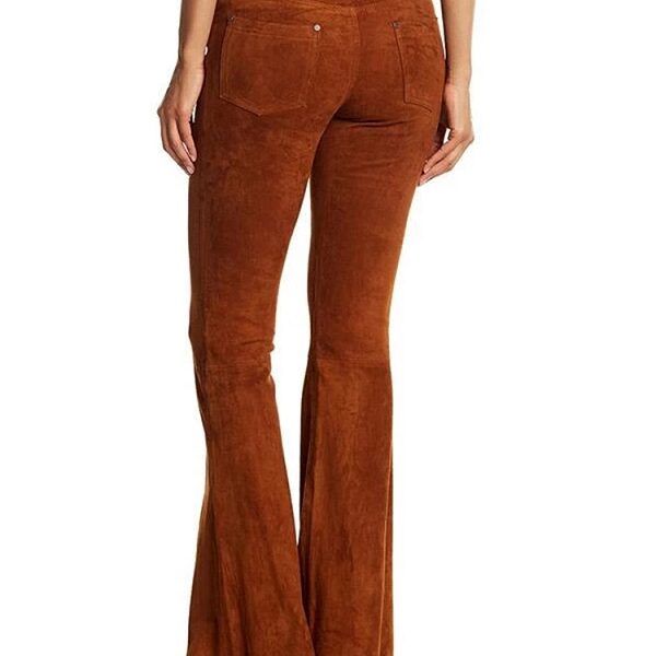 Solid Color High Waist Corduroy Bell-Bottom Pants - TD Mercado