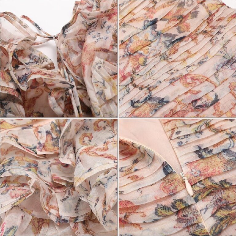 Fashion Spaghetti Strap Sexy Cascading Ruffle Party Dress - TD Mercado