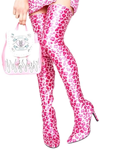 Knee Pointed Toe High Heels Stiletto Heel Boots