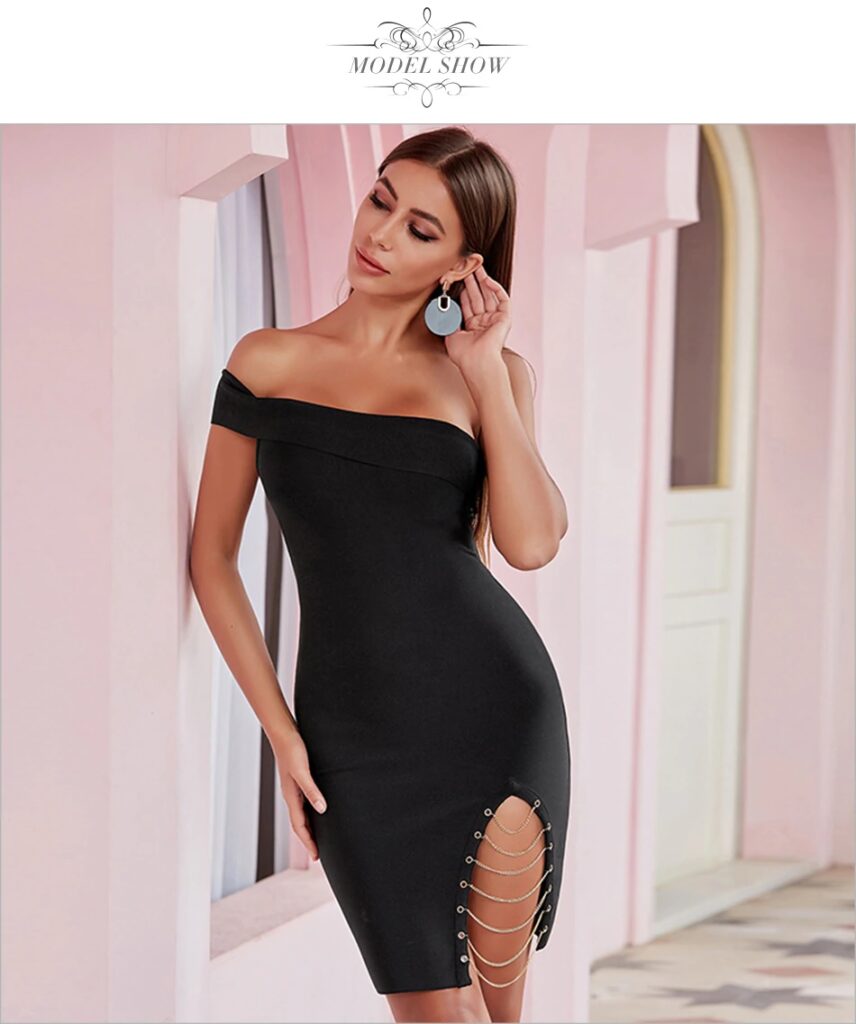 One Shoulder Sexy Runway Party Celebrity Club Bodycon Dress TD Mercado