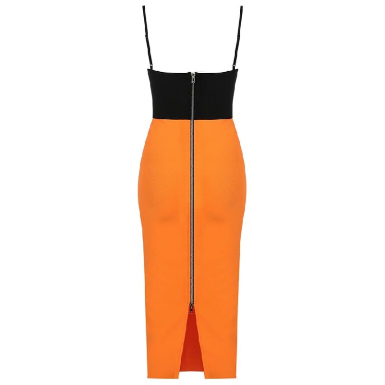 Spaghetti Strap Patchwork Sexy Fashion Bandage Dress - TD Mercado