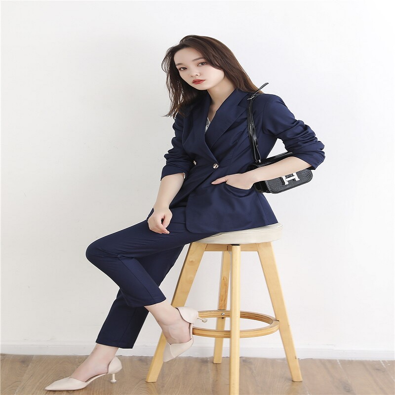 Fashion Casual Turndown Collar Button Pants Sets - Image 2