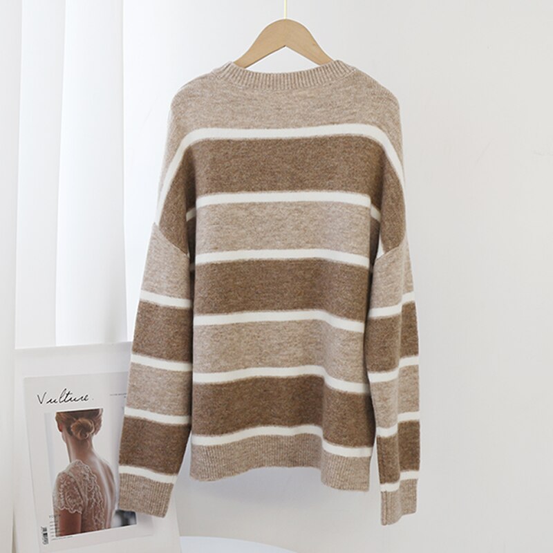 Batwing Long Sleeve Soft Knitted Sweater - Image 4