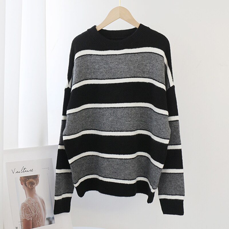 Batwing Long Sleeve Soft Knitted Sweater - Image 5