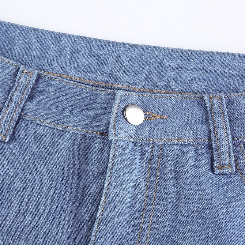 Streetwear Split Straight Leg Jeans Pockets Cargo Pants - TD Mercado