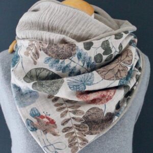 Casual All-Match Thick Warmth Shawl Printed Scarf