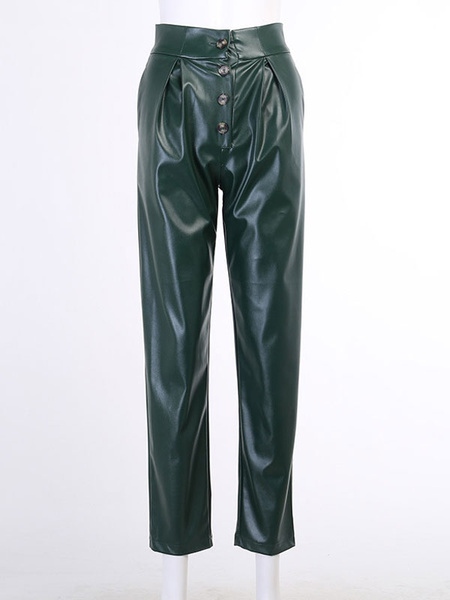 Gothic PU Leather Retro Pants - TD Mercado