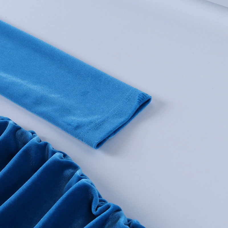 Sexy Solid Turtleneck Long Sleeve Slim Fit Party Dresses - Image 10