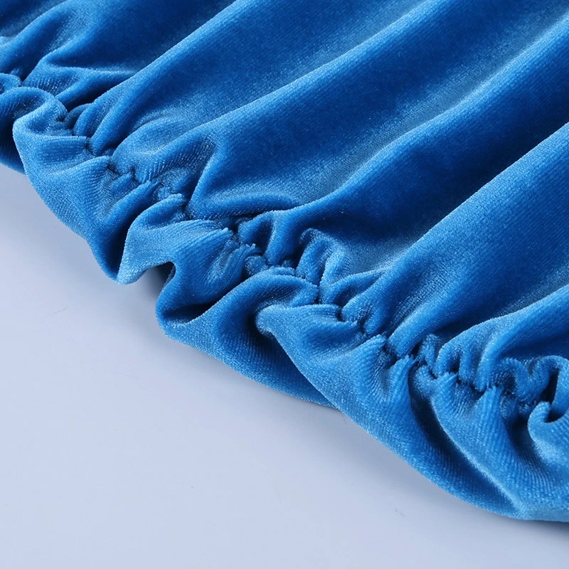 Sexy Solid Turtleneck Long Sleeve Slim Fit Party Dresses - Image 12